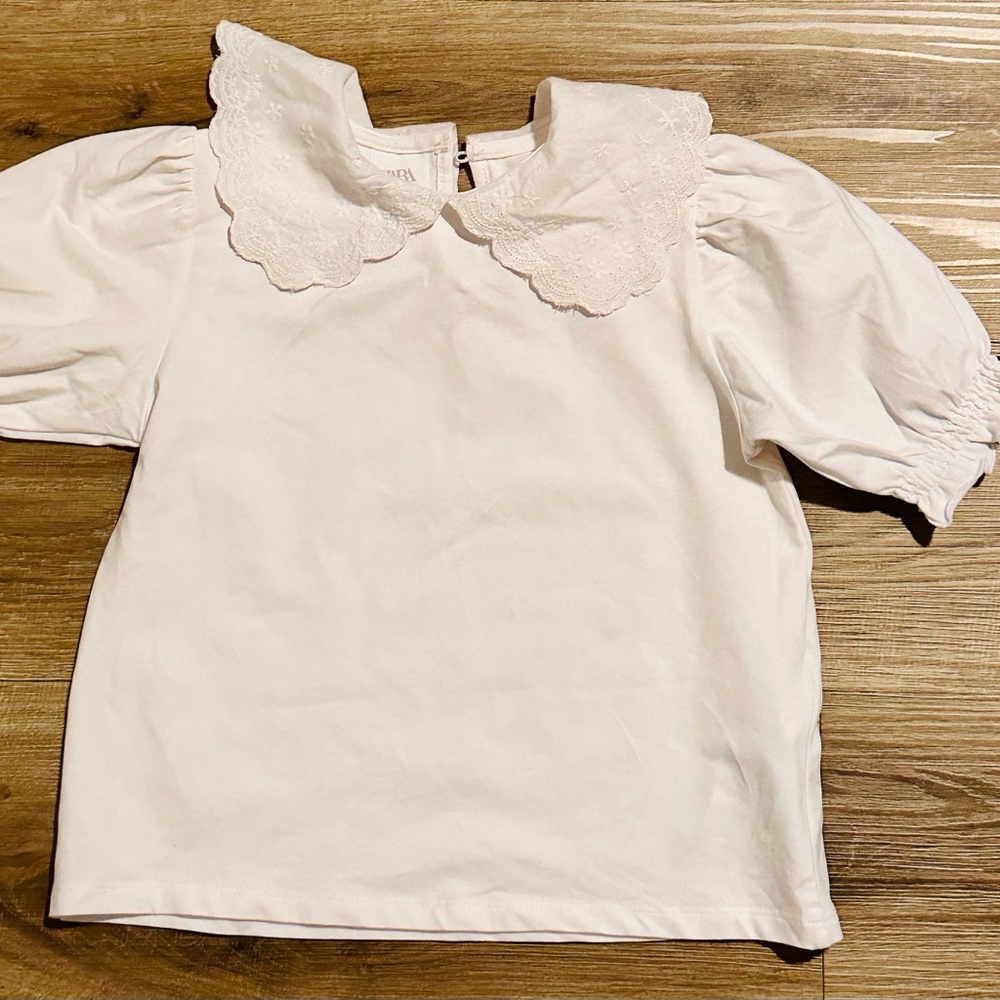 Zara Girl Peter Pan top, size 7